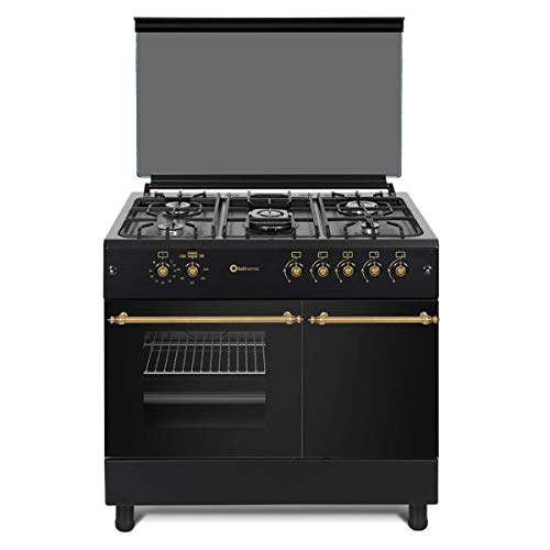 Cocina SolThermic F9LT50G2 NEGRA PORTABOMBONA parrilla esmaltada.