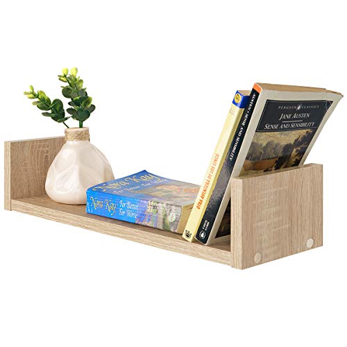 COMIFORT Juego de Estantes de Pared - Baldas de Estilo Moderno y Minimalista, Muy Resistentes y Estables, Set de 3 Estanterías de Distinto Tamaño de Color Roble Sonoma COMIFORT Juego de Estantes de Pared - Baldas de Estilo Moderno y Minimalista, Muy Resistentes y Estables, Set de 3 Estanterías de Distinto Tamaño de Color Roble Sonoma