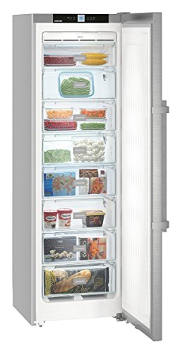 Congelador vertical - Liebherr SGNef 3036, Capacidad total 268 L, A++, 8 cajones, Inox