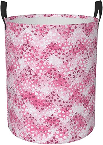 Contenedor redondo del organizador de la cesta del almacenamiento del cesto del lavadero circular del modelo del camuflaje rosado Contenedor redondo del organizador de la cesta del almacenamiento del cesto del lavadero circular del modelo del camuflaje rosado
