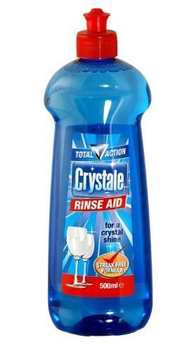 Crystale Total Action - Asistente de enjuague para lavavajillas, fórmula sin rayas, 500 ml