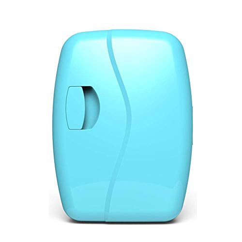DALIBAI Mini portátil Nevera Congelador Coche más Caliente 6 Puede silenciar Mini refrigerador Ahorro de energía habitación compartida Oficina Amarillo 5L (Color : Blue)