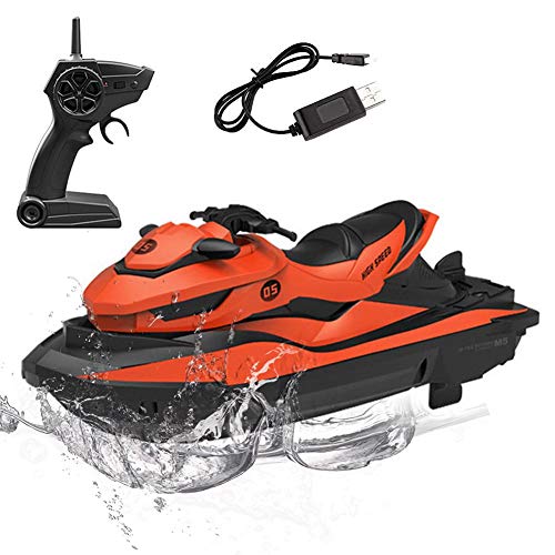 Dreameryoly Barcos de Control Remoto de Alta Velocidad 2.4G, lanchas rápidas, Modelos de Yates eléctricos, Motos acuáticas, Juguetes para niños