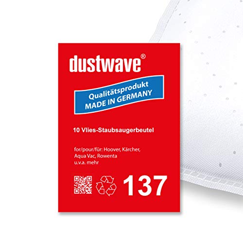 dustwave® - Lote de 10 bolsas de filtro para aspiradora Simpa Green Clean 30 L (30 L)