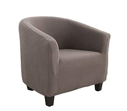 E EBETA 2 x Jacquard Funda de Sillón Chesterfield, Elastano Fundas de sofá Suaves duraderas Tub Chair Sillón, Cubre Sofá Chester 1 Plaza Lavables ( Color Arena )