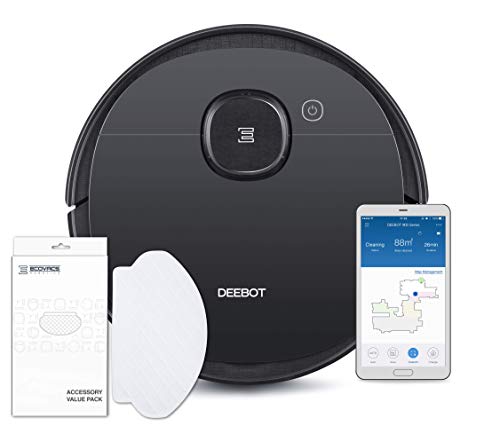 ECOVACS DEEBOT OZMO 950 Care, Robot Aspirador 2 en 1 con función de Limpieza y navegación Inteligente, Google Home, Control de Alexa y aplicación y toallitas limpiadoras