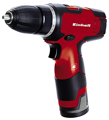 Einhell 4513660 Taladro atornillador sin cable TH-CD 12-2 Li, 12 V, Fuerza 24Nm, Par de apriete 20, color rojo Einhell 4513660 Taladro atornillador sin cable TH-CD 12-2 Li, 12 V, Fuerza 24Nm, Par de apriete 20, color rojo