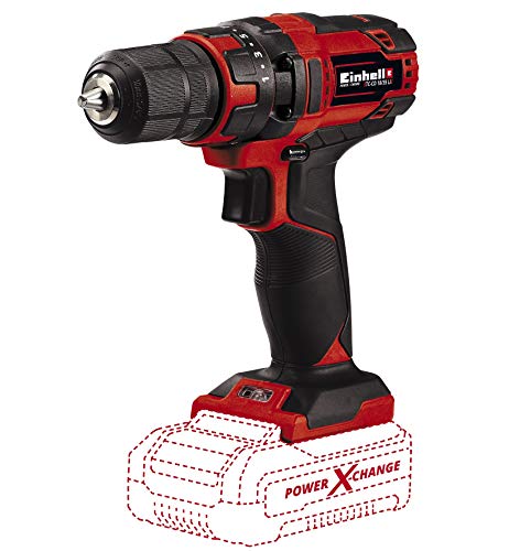 Einhell TC-CD 18/35 Li-Solo Power X-Change, Taladro a batería (iones de litio, unidad electrónica de velocidad, sin batería ni cargador)