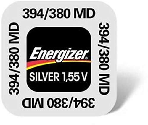 Energizer 394 380 SR936SW de plata Batería para cámara fotográfica con adhesivo de óxido de reloj de pulsera para hombre (5 pilas)