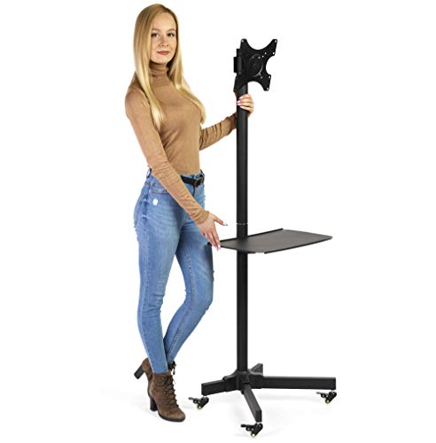Ergosolid Soporte con Ruedas Ajustable para TV LCD LED, 19"- 37", Negro Ergosolid Soporte con Ruedas Ajustable para TV LCD LED, 19"- 37", Negro