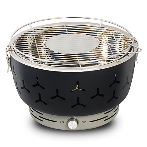 eSituro Barbacoa de Carbón Vegetal sin Humo 35x35x24cm Barbacoas de Acero Inoxidable Portátiles con Bolsa de Transporte Mini Barbacoa para Jardín Exterior, BBQ, Camping Negro eSituro Barbacoa de Carbón Vegetal sin Humo 35x35x24cm Barbacoas de Acero Inoxidable Portátiles con Bolsa de Transporte Mini Barbacoa para Jardín Exterior, BBQ, Camping Negro