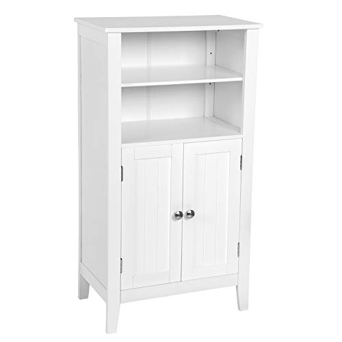EUGAD Mueble de Baño Estante de Ducha Eatantería de salón Mueble Lateral Mueble de Esquina Armario de Medicina para Baño Cocina Dormitorio 92.5x30x50cm Blanco MDF 0129WY EUGAD Mueble de Baño Estante de Ducha Eatantería de salón Mueble Lateral Mueble de Esquina Armario de Medicina para Baño Cocina Dormitorio 92.5x30x50cm Blanco MDF 0129WY