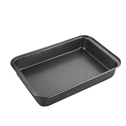 EUROXANTY® Bandeja de Horno | Bandeja de Horno Antiadherente | Bandeja de Acero al Carbono | Fácil Limpieza | Asados de Carnes y Pescados o lasañas y repostería | 32 x 22 cm EUROXANTY® Bandeja de Horno | Bandeja de Horno Antiadherente | Bandeja de Acero al Carbono | Fácil Limpieza | Asados de Carnes y Pescados o lasañas y repostería | 32 x 22 cm
