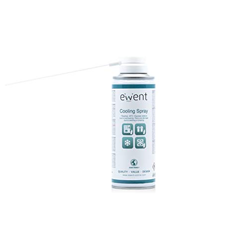 Ewent EW5616 - Pulverizador de refrigeración de Efecto instantáneo Spray 200ml, Color Blanco