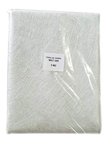 Fibra de Vidrio MAT-300 (densidad 300gr/m2) 5m2 para reparaciones Fibra de Vidrio MAT-300 (densidad 300gr/m2) 5m2 para reparaciones