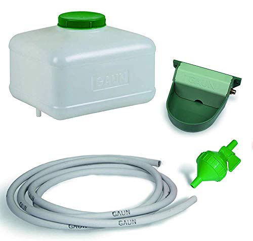 FINCA CASAREJO Kit Bebedero Grande automático para Animales, gallinas, Perros, faisanes y Aves de Corral con depósito de 10 litros. FINCA CASAREJO Kit Bebedero Grande automático para Animales, gallinas, Perros, faisanes y Aves de Corral con depósito de 10 litros.