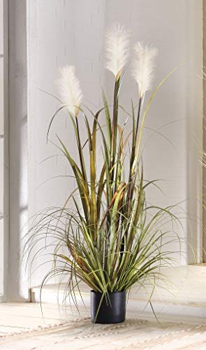 Frank FlechTWAREN - Planta decorativa (120 cm de alto, hierba artificial)