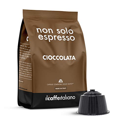 FRHOME - 48 Cápsulas compatibles Nescafé Dolce Gusto - Chocolate - Il Caffè Italiano