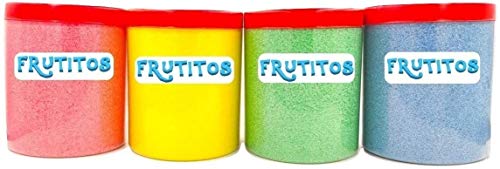 FRUTITOSCOM - Algodón Nubes de Azúcar Pack 4 sabores - (4 x 500 gr) Especial para máquinas de algodón