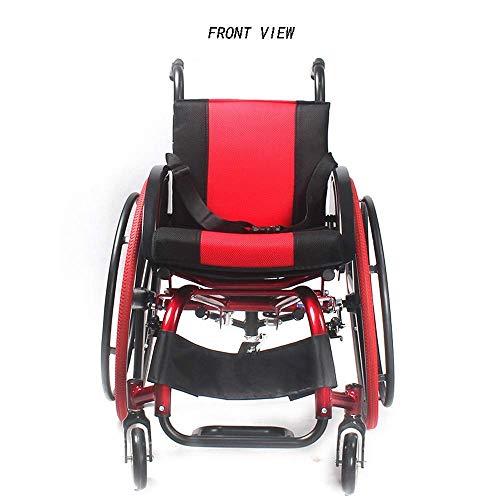 FTFTO Home Accessories Ultra Lightweight Folding Aluminium Transit Travel Wheelchair Stylish Sport Wheelchair with Folding Back