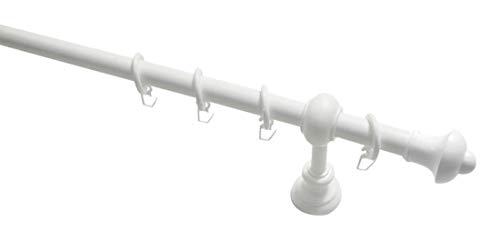Gardinia Barra de Cortina, Aluminio, Blanco, 160 cm Gardinia Barra de Cortina, Aluminio, Blanco, 160 cm