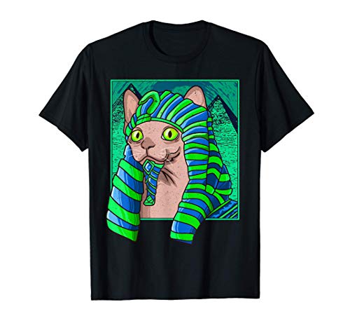 Gato de Egipto Gato Bastet Gato Felino Gato Esfinge Camiseta