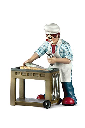 Gildeclown Grillprofi - Decoración para amantes de la barbacoa, hecha a mano, altura 15 cm