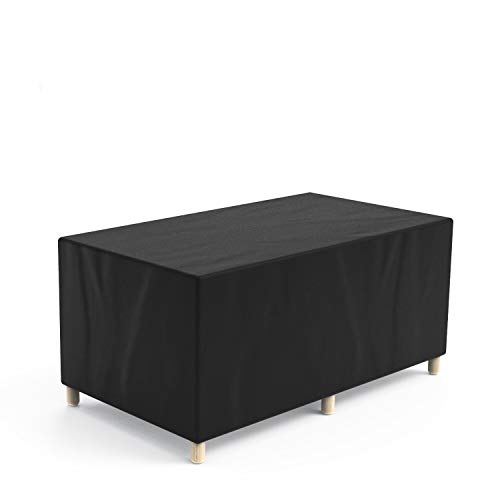 Govvay Cubierta de Muebles de Jardín Funda Protectora para Muebles Impermeable Anti-UV 420D Oxford Protección Exterior Muebles de Jardín Sofá,Mesa,Silla Negro(170x94x70cm)