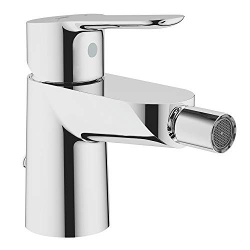 Grohe 23332000 23332000-Bau Edge Grifo de bidé con cadenilla, Gris Grohe 23332000 23332000-Bau Edge Grifo de bidé con cadenilla, Gris