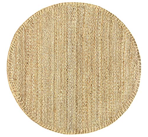 HAMID - Alfombra de Yute Granada Redonda 100% Fibra de Yute Natural - Alfombra Suave - Tejida a Mano - Alfombra de Salón, Dormitorio, Terraza, Entrada - Natural (100x100cm) HAMID - Alfombra de Yute Granada Redonda 100% Fibra de Yute Natural - Alfombra Suave - Tejida a Mano - Alfombra de Salón, Dormitorio, Terraza, Entrada - Natural (100x100cm)