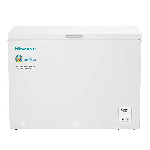 Hisense FT325D4BW2 - Arcón Congelador Horizontal Clase A++, Color Blanco, Capacidad Neta 250 L con 84 cm Alto, Función Dual Convertible en Modo Frigorífico, Cesta con Asa, Bajo Nivel Sonoro