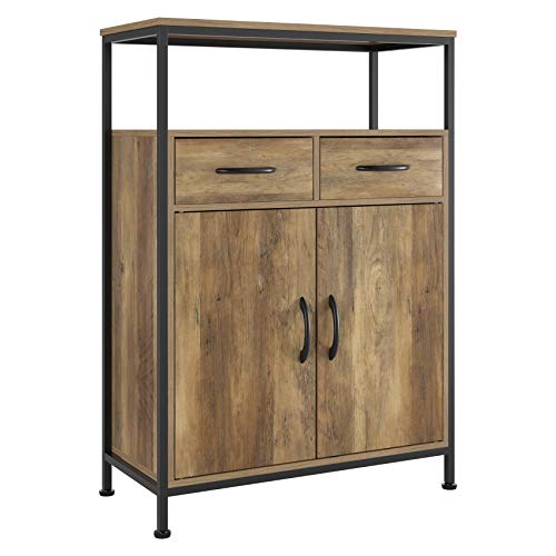 HOMECHO Armario de Suelo para Salón Dormitorio Pasillo Armario Almacenaje con 2 Puertas y 1 Estante Aparado Pequeño Vintage Estilo Industrial Retro Marrón 64 x 30 x 91.3 cm HOMECHO Armario de Suelo para Salón Dormitorio Pasillo Armario Almacenaje con 2 Puertas y 1 Estante Aparado Pequeño Vintage Estilo Industrial Retro Marrón 64 x 30 x 91.3 cm