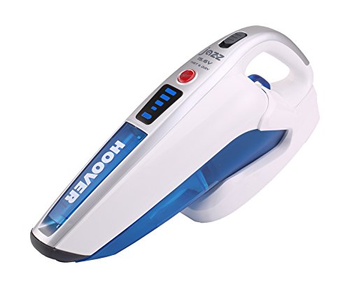 Hoover Jazz SM156WD4 Aspiradora de mano sin cable, Sólidos y líquidos, Accesorio rincones, Cepillo para polvo, Base de carga, Autonomía 18 min, Luces LED, 15.6 W, 0.5 litros, Plástico, Azul