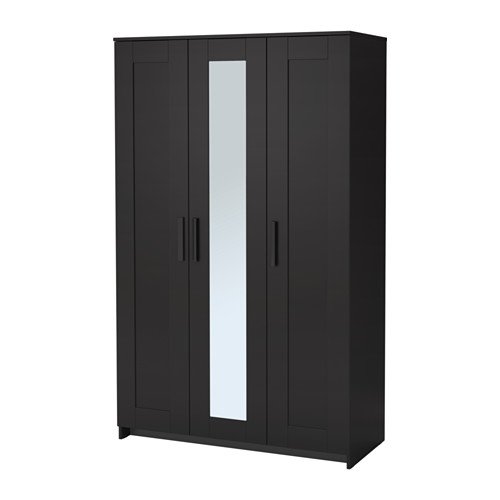 Ikea 2028.81120.218 - Armario con 3 puertas, color negro