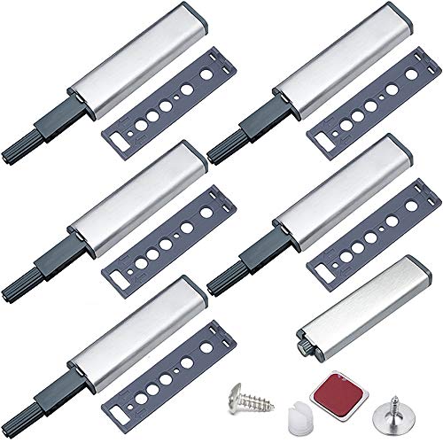 Iman Puerta Armario Presion Magnetica Jiayi 6 Pcs Push Open Metal Pestillo Magnetico Amortiguador Cierre Sujetar Puerta de Madera para Cocina Sujeccion Cajon Cerradore Mueble Cerrojo Iman Cerradura