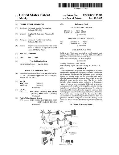 In-situ power charging: United States Patent 9845153 (English Edition)