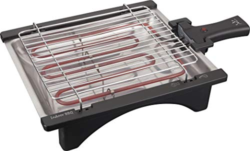 Jata BQ95 Electro Barbacoa Perfecto Para Dos Personas Sin Humos Ni Olores Desmontable Parrilla con 2 Alturas Bandeja de acero Inoxidable Cocina Sano con Agua