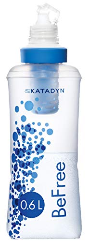 KATADYN 8019946 Water Filtration Bottle Azul, Transparente, Color Blanco - Filtro de Agua (70 mm, 70 mm, 7 cm, 58 g, Hydrapak SoftFlask, EZ-Clean Membrane)