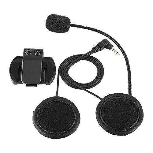 Keenso - Auriculares con micrófono y clip para motocicletas V4/V6 (Bluetooth), interfono