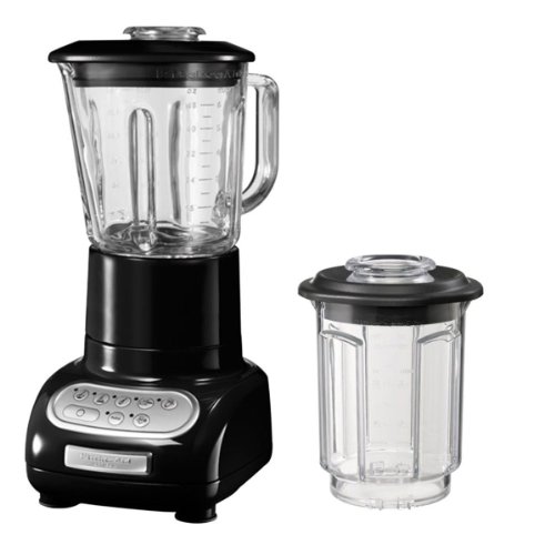 KitchenAid 5KSB5553EOB - Batidora de vaso, con capacidad del tazón de 0.75 l, 550 W, 220-240 V, color negro