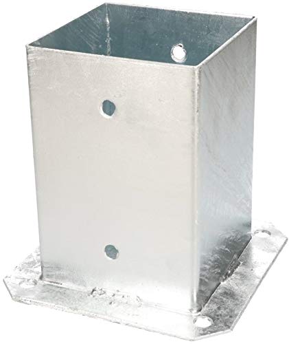 KOTARBAU - Soporte para postes de madera cuadrada, galvanizado al fuego (120/100/90/70 mm), Plateado KOTARBAU - Soporte para postes de madera cuadrada, galvanizado al fuego (120/100/90/70 mm), Plateado