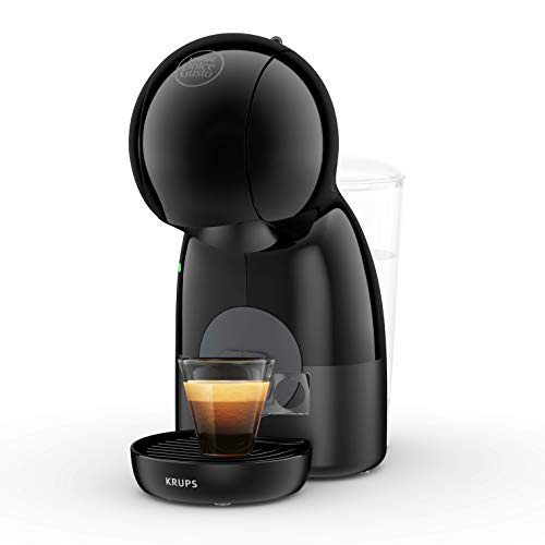 Krups Nescafé Dolce Gusto Piccolo XS KP1A3BKA, sistema de alta presión hasta 15 bar, 30 bebidas a base de café de alta calidad, capacidad del depósito 0,8 L, recogedor de gotas extraíble, negro