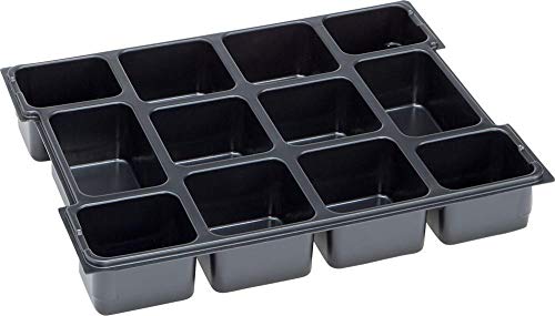 L-BOXX 1000010126 MM Spezial 102-Bandeja para Piezas pequeñas (12 Compartimentos), Gris L-BOXX 1000010126 MM Spezial 102-Bandeja para Piezas pequeñas (12 Compartimentos), Gris