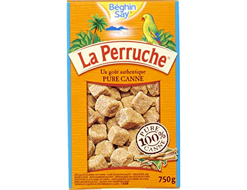 La Perruche y Béghin Say - La Perruche - Terrones de Irregulares de Azúcar Moreno - Caja con 8 unidades