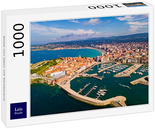 Lais Puzzle Costa de Gijón con Playa de Arena 1000 Piezas