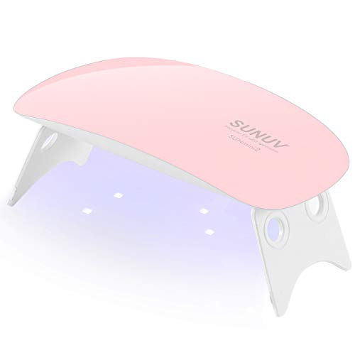 Lámpara Led Uñas, SUNUV Mini2 Secador UV Portátil para Gel Manicura Shellac Esmalte de Uñas Manicura Pedicure de Hogar