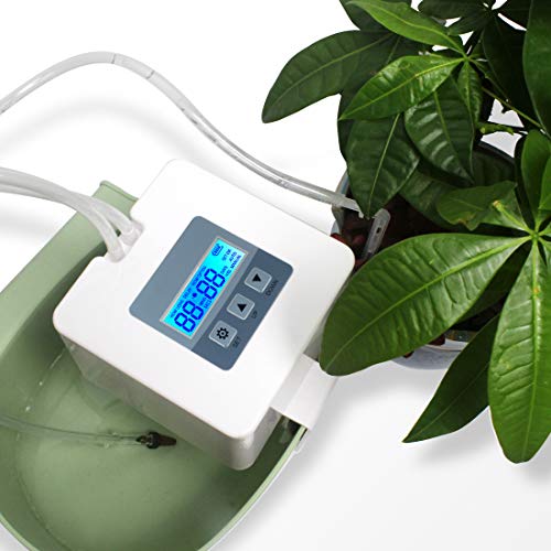 Landrip Sistema de riego automático, DIY Kit de riego por Goteo para Plantas de Interior, Operación de alimentación Micro USB, riego de Las Plantas de Vacaciones