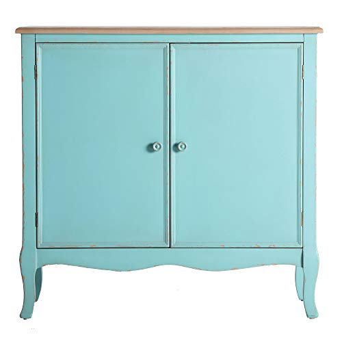 Lastdeco Consola Mueble Recibidor. Mueble Auxiliar Entrada Madera. Aparador Salon Vintage. Color Azul Celeste. 2 Puertas. Estilo Provenzal. Modelo Leiden. 90 x 35 x 86 cm Lastdeco Consola Mueble Recibidor. Mueble Auxiliar Entrada Madera. Aparador Salon Vintage. Color Azul Celeste. 2 Puertas. Estilo Provenzal. Modelo Leiden. 90 x 35 x 86 cm