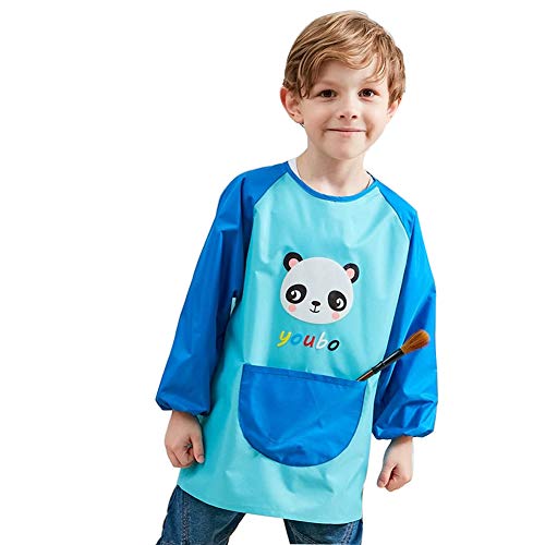 Lazz1on Delantal Bebé Babero Impermeable Manga Larga Artes Artesanales Pintura de Ropa para Niños Niñas 2-8 Años Lazz1on Delantal Bebé Babero Impermeable Manga Larga Artes Artesanales Pintura de Ropa para Niños Niñas 2-8 Años