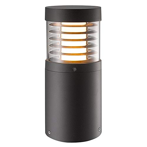 LED Lámpara para exterior 'Lucius' (Moderno) en Negro hecho de Aluminio (1 llama, A+) de Lucande | iluminación de senderos, baliza, iluminación de senderos, farola